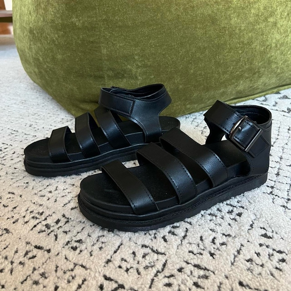 SOLD ON MERCARI: 3 Strap Flatform Sandals